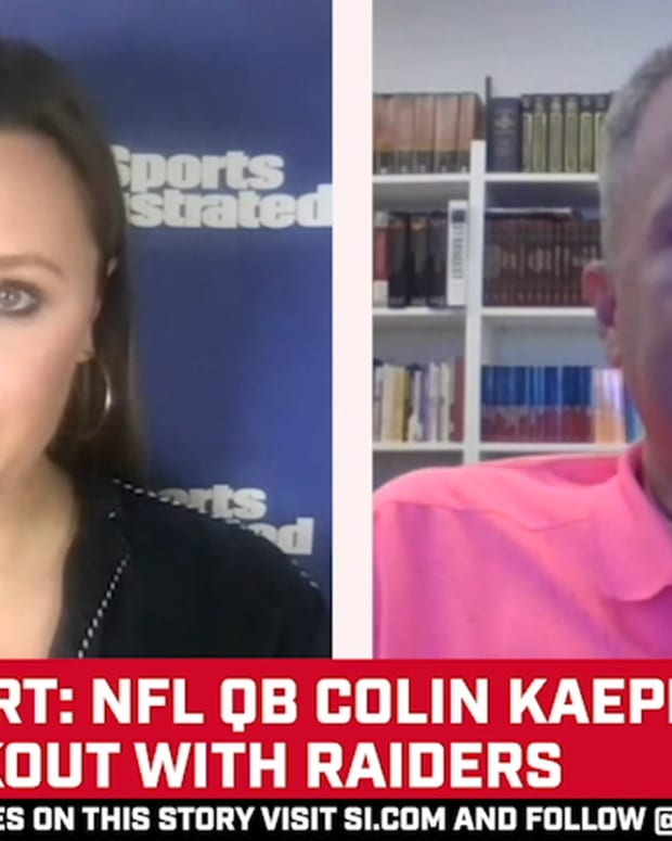  Colin Kaepernick Working Out With Raiders